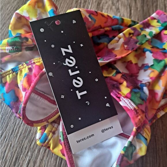 Terez size 2 Little Girls 2 Piece Stars Halter  Top Bottom Set.  NWT - Picture 2 of 3